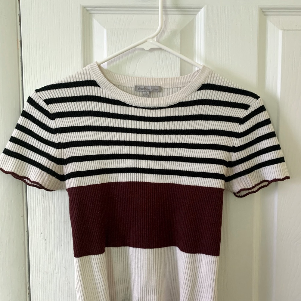 Striped Crop Shirt